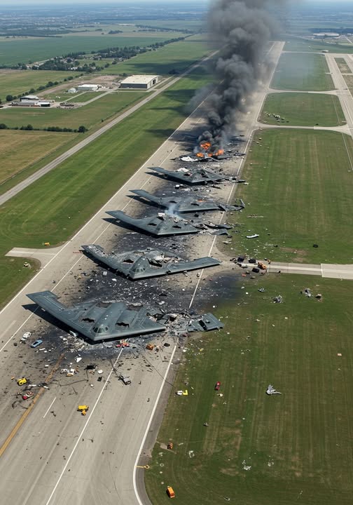 BREAKING NEWS :B-2 Spirit Crash was shot down to…See more  