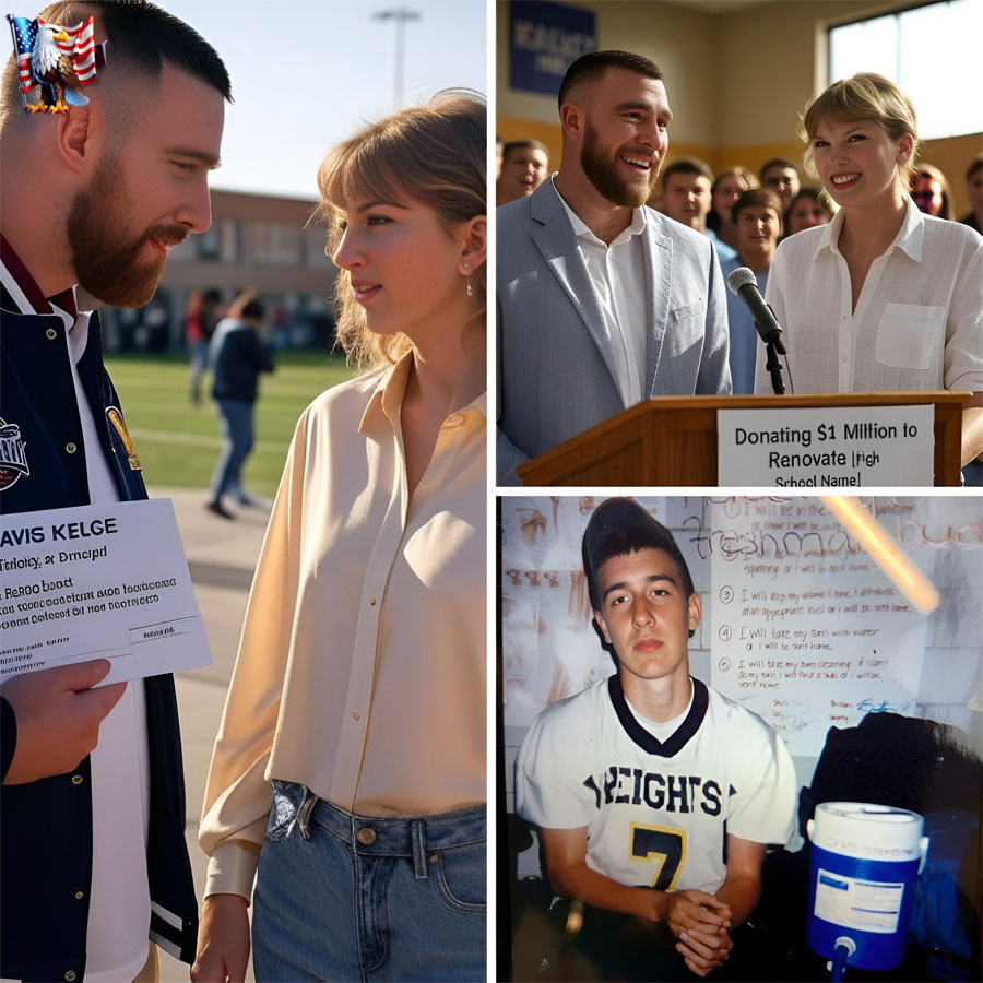 Travis Kelce and Taylor Swift made headlines with their $1 million donation to renovate Travis’s alma mater—but the most emotional moment happened far away from the cameras.
